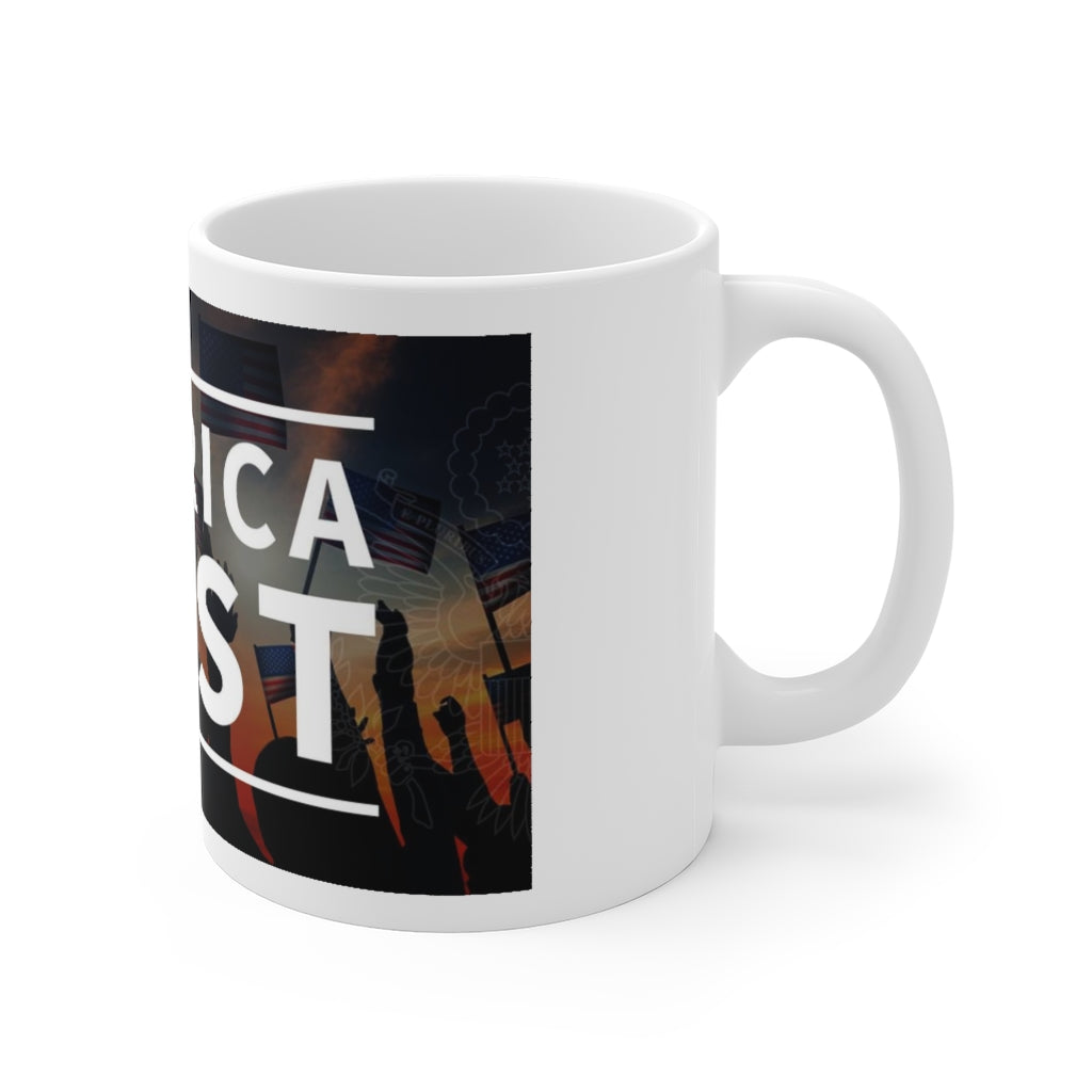 America First Banner Mug