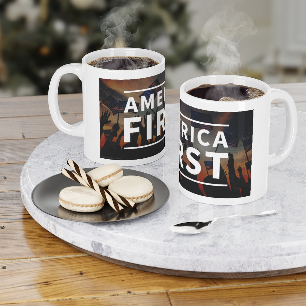 America First Banner Mug