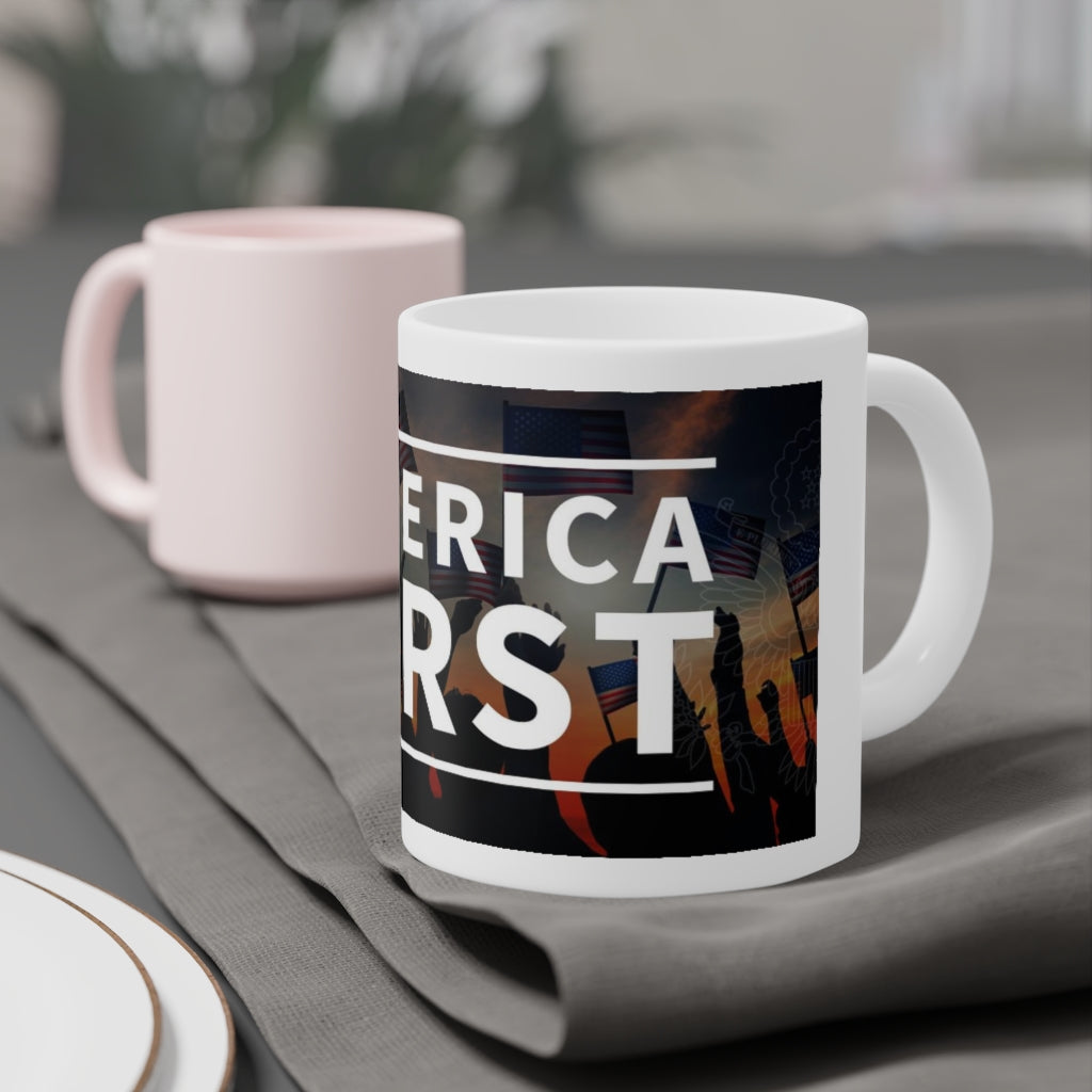 America First Banner Mug