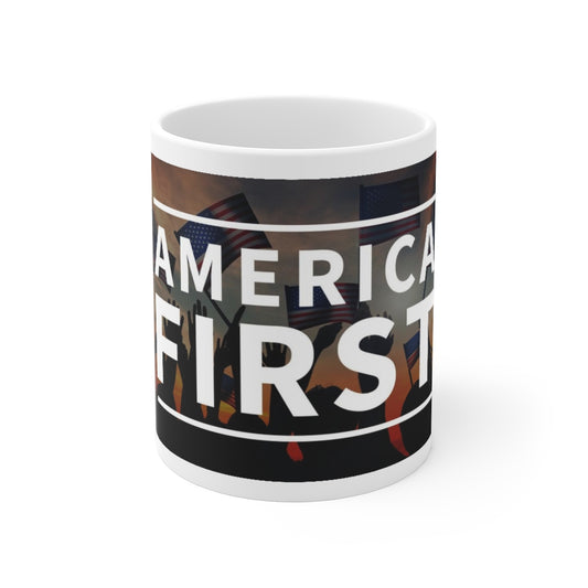 America First Banner Mug