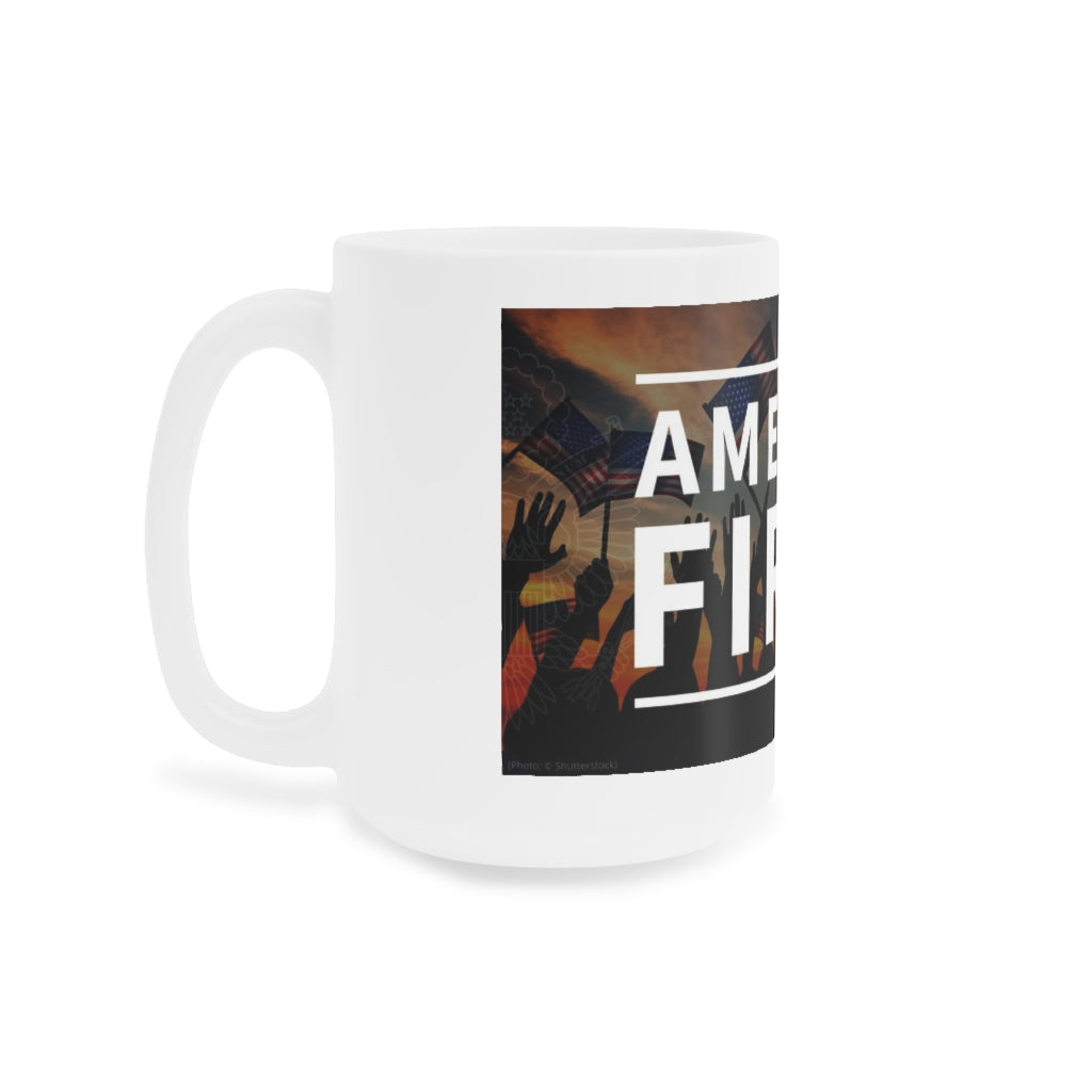 America First Banner Mug