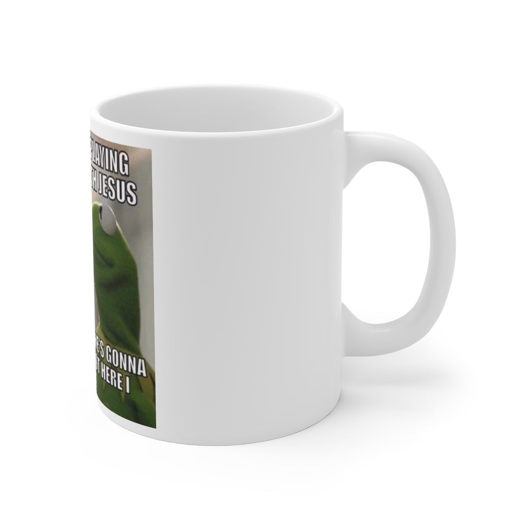 Hide-N-Seek With Jesus Mug